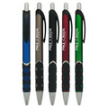 Union Printed, "Duty-Grip" Clicker Pen w/ Rubber Grip